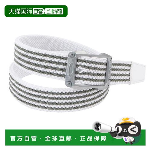 日本直邮OAKLEY 高尔夫Web可逆腰带 [14.1 FOS902057-100] 男士腰