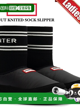 日本直邮HUNTER U IN/OUT HUNTER 针织袜拖鞋 黑色 ufs7113ren-bl
