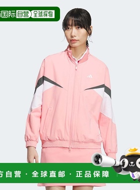 1h可退 日本直邮adidas Golf 女士TWISTKNIT拉链高领长袖高尔夫夹
