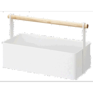 【】YAMAZAKI山崎实业手提工具箱多功能简约便携大号白色