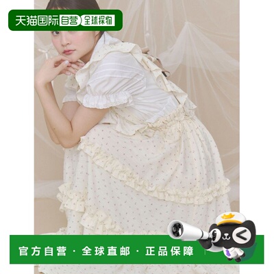 日本直邮merry jenny 女装 法式蕾丝围裙风连衣裙 282640300201