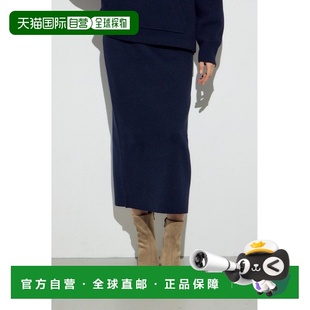 1h可退 日本直邮AZUL BY MOUSSY 女装 针织窄身半身裙 简约背开衩