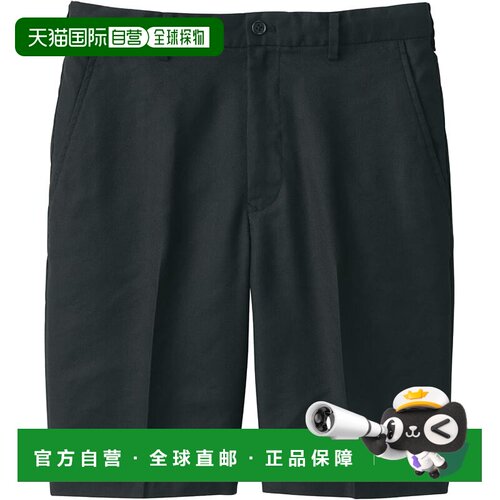 【日本直邮】无印良品 AE0X3A4S 男士亚麻混纺短裤 黑 S