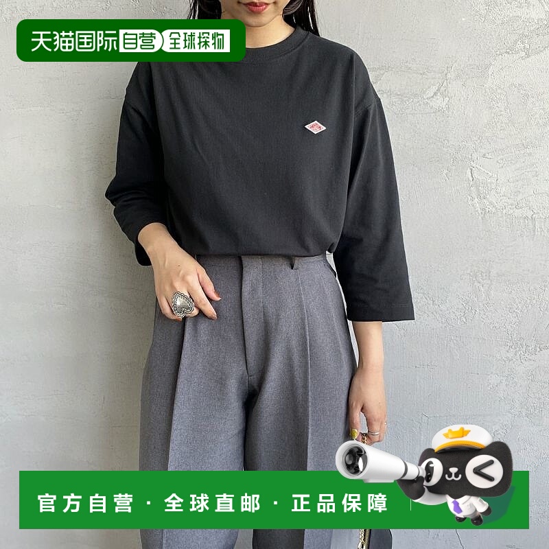 日本直邮Danton 女士经典款七分袖圆领套头衫 DT-C0131TCB