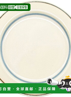 【日本直邮】Aito“Anyware”盘子 中号 约20厘米 叶状 蓝灰色 美