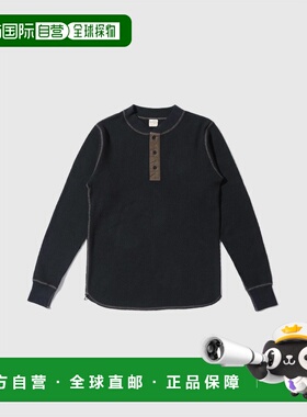 日本直邮BUZZ RICKSON'S 保暖亨利领长袖T恤男女通用时尚简约纯色