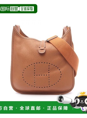 1h可退 日本直邮中古Hermes爱马仕女包A级95新Evelyn 3PM伊芙琳牛