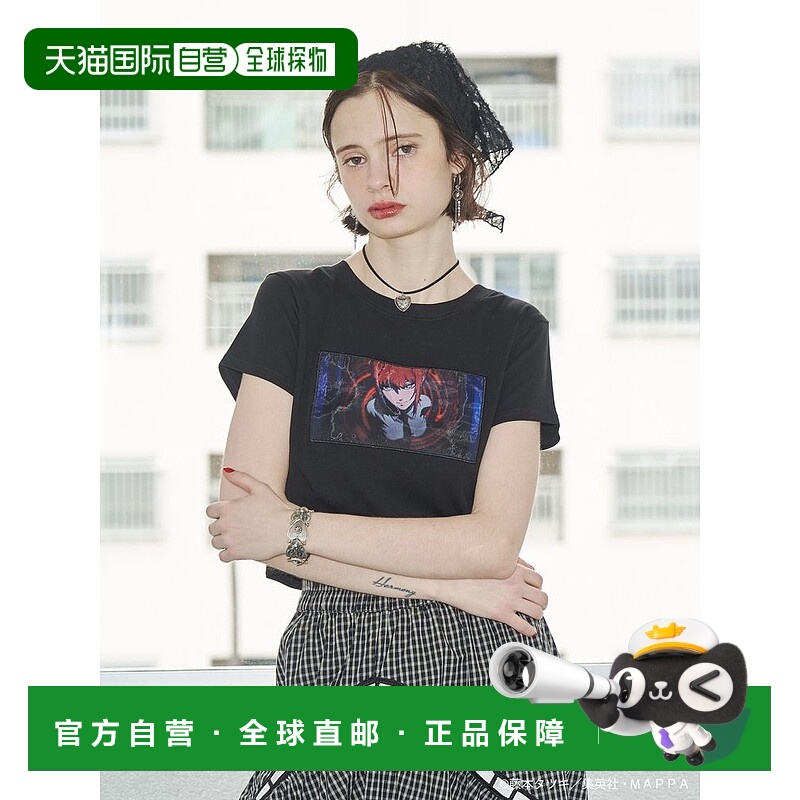 1h可退 日本直邮jouetie 女装 联名动漫 针织T恤 3D印花前后两穿
