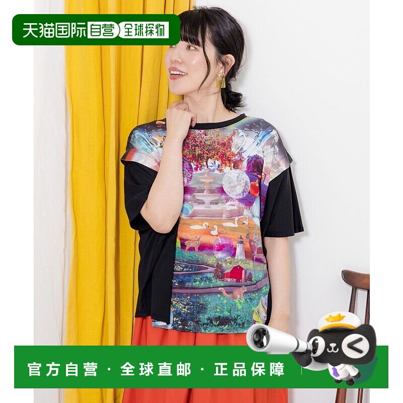 【日本直邮】ScoLar　女士　T恤透气休闲百搭时尚单品时髦上衣穿