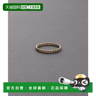 1h可退 日本直邮COCOSHNIK 女士K10金曲线链条设计小指戒指 76761