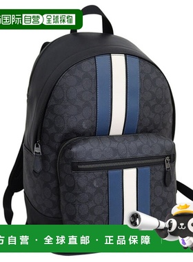 日本直邮Coach 男士 Outlet 背包黑色多色WSTBPSIGVARSITYCV922QB