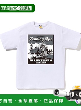 日本直邮【日本直邮】A BATHING APE猿人头男女同款T恤1L80-110-0