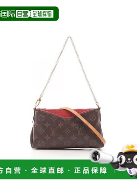 日本直邮中古LV路易威登女包B级9新Pallas传奇包涂层/防水帆布斜