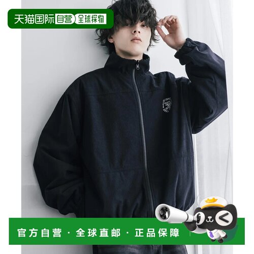 日本直邮Rocky Monroe 双面穿两用毛绒夹克 男女通用 立领 圆形徽