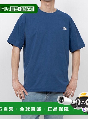 日本直邮 THE NORTH FACE 男士陆地/跑步短袖T恤 NT32585 蓝色