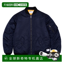 日本直邮Carhartt WIP SS23 纯色棒球领长袖夹克外套 男款 海军蓝