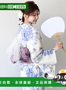 1h可退 日本直邮moment+ 女士夏季花火大会必备浴衣带套装 mt1100