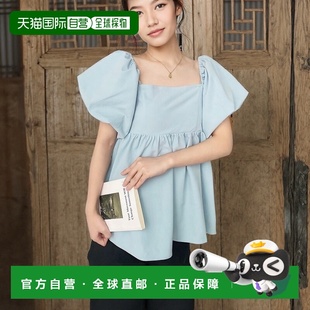 peplum上衣 女士大蝴蝶结泡泡袖 mt02393 日本直邮moment 1h可退