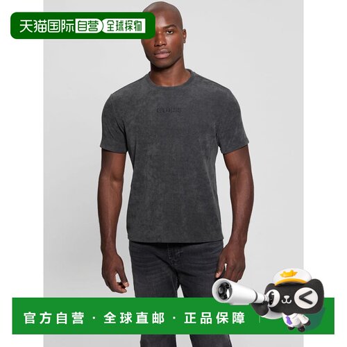 日本直邮GUESS M5RP25KCKV2 GUESS 罗纹圆领T恤 (F94O)男装