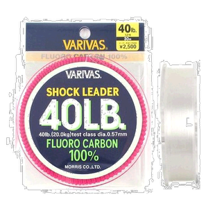 日本直邮Varivas Shock Leader 氟碳 30m 40lb 自然色