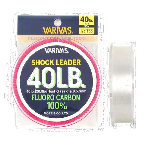 日本直邮Varivas Shock Leader 氟碳 30m 40lb 自然色