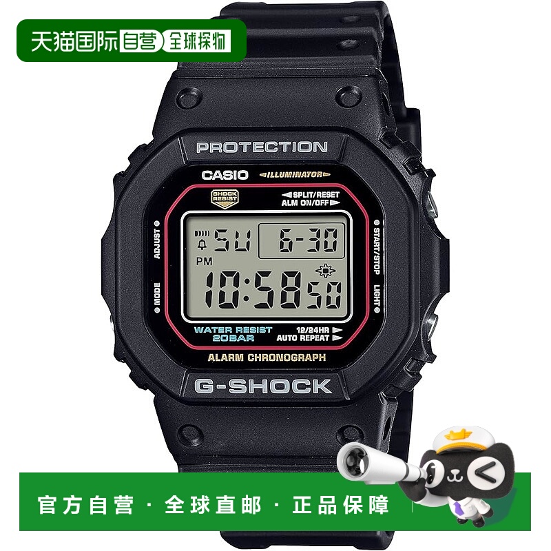 【日本直邮】卡西欧 G-SHOCK DW-5600RL-1JF 男士黑色Iconic Styl
