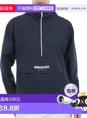 日本直邮Admiral GOLF 女士可打包伸缩防水高尔夫外套 ADLA407-NV