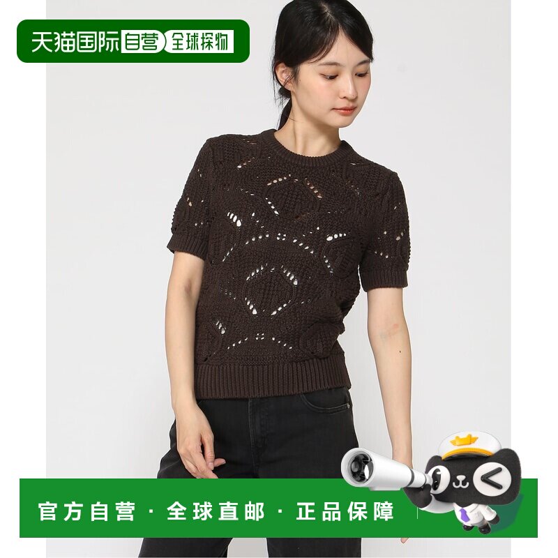 日本直邮GAP 纯棉钩针毛衣短袖针织衫图片