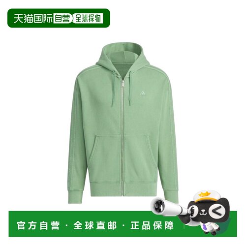 日本直邮Adidas/阿迪达斯三条纹Logo宽松拉链长袖卫衣日版男女同