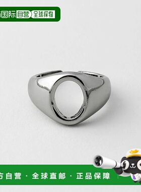 1h可退 日本直邮SOCCE 男女同款 真银质感 宽边圆角 戒指 soc2504