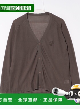 1h可退 日本直邮WHITELAND男女同款透视感针织开衫 胸前品牌标设