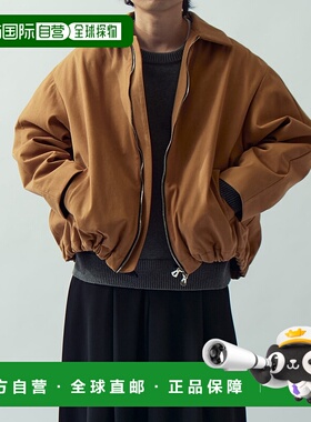 1h可退 日本直邮Lui's男装宽松微光泽仿麂皮半拉链外套 LUZ505240