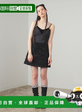 1h可退 日本直邮Ray BEAMS 女装 蕾丝装饰 宽松迷你吊带裙 612612