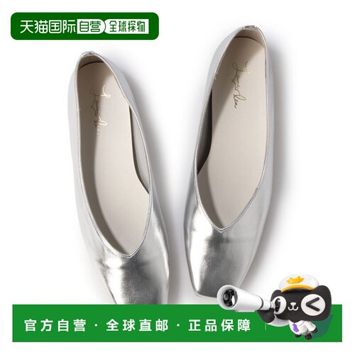 日本直邮Launa lea 558 方头平底鞋 (0558) (银色)单鞋一脚蹬