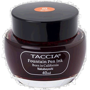 【日本直邮】NAKABAYASHI TACCIA 钢笔墨水 水性染料 橙色