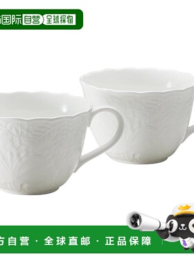 【日本直邮】Narumi鸣海 马克杯  白色2个一对套装330cc 51952-23