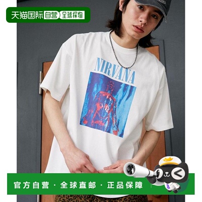 1h可退 日本直邮PUBLUX 男装 NIRVANA官方授权SLIVER乐队T恤 3126