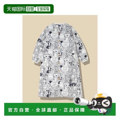 日本直邮日潮 go slow caravan动物/徽章 无领衬衫裙女北面户外