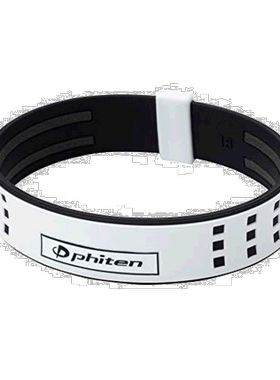 【日本直邮】phiten法藤手链手环银色简约休闲百搭运动款进口硅胶