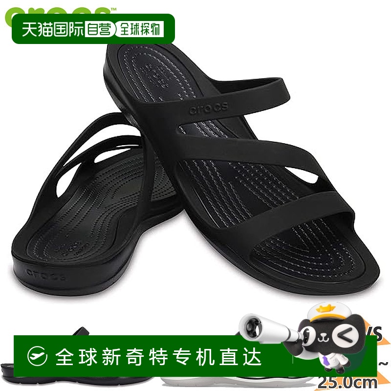 日本直邮Crocs 女式 Swiftwater 凉鞋凉鞋鞋淋浴淋浴阳光海滩丁字