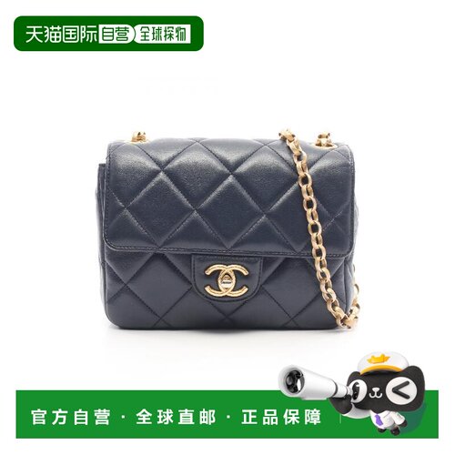 日本直邮中古Chanel香奈儿女包B级9新chain shoulder链条肩带羊皮
