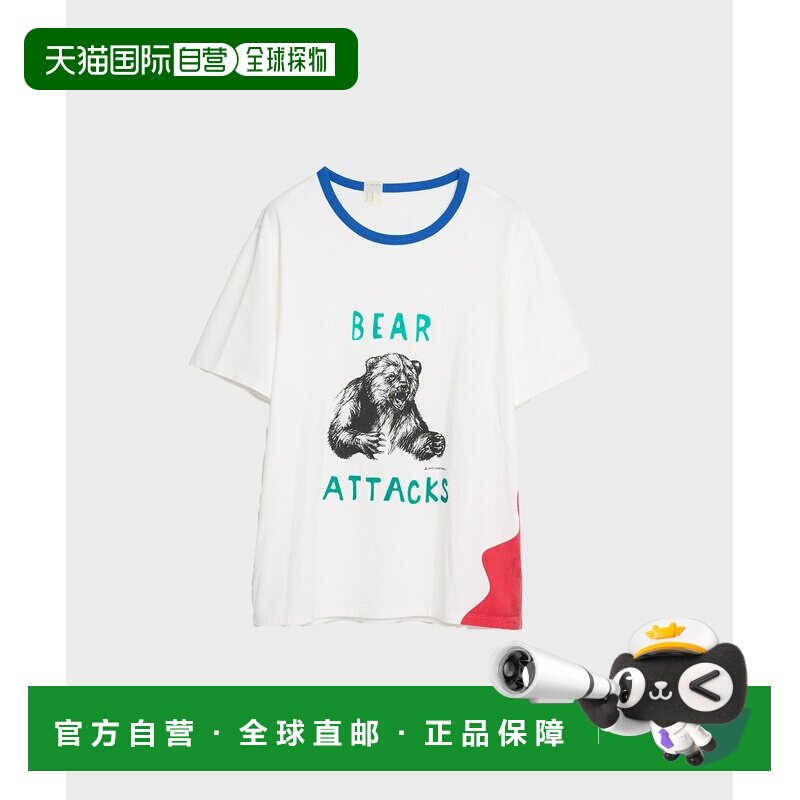 日本直邮N.HOOLYWOOD 男士 复刻BEAR ATTACKS圆领T恤 全棉天竺布