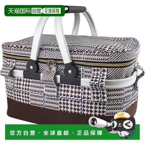 【日本直邮】アットファースト At FirstAt First 冷藏篮棕色格纹