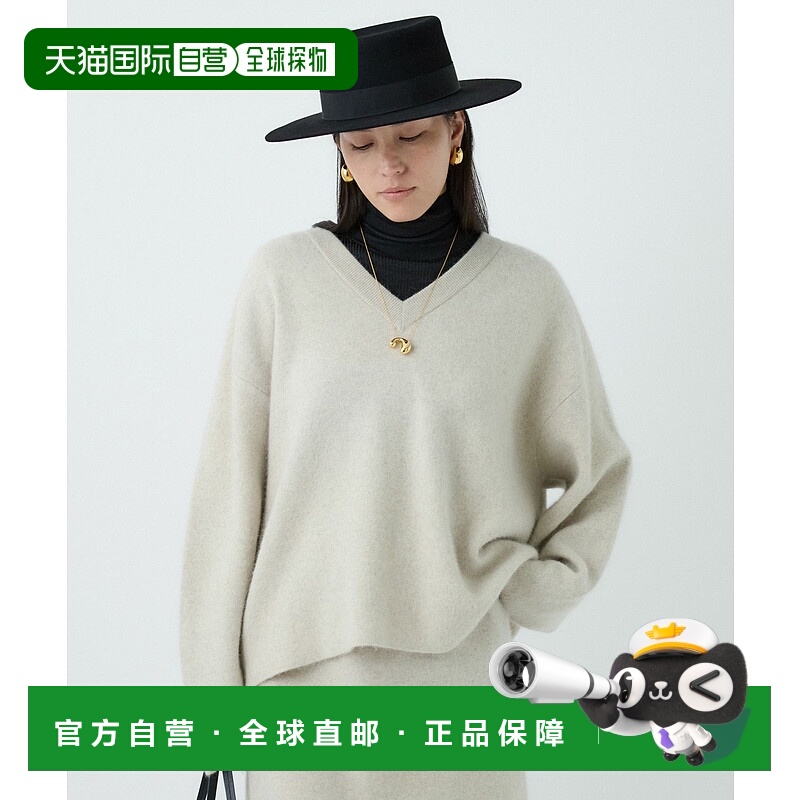 1h可退 日本直邮Chaos 女装 构筑感设计 长毛针织套头衫 半拉链宽