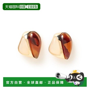 双石耳钉新款 1h可退 WOMEN HEART 独特气质耳环 日本直邮BEAMS