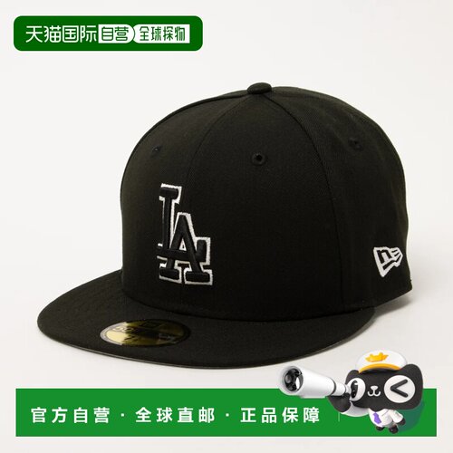 日本直邮NEW ERA 59FIFTY棒球帽 道奇黑色×B