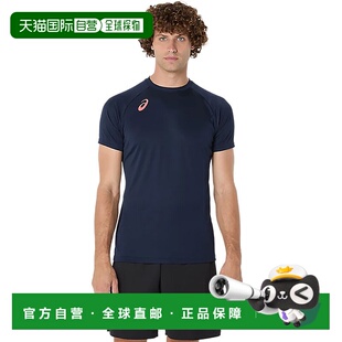 日潮跑腿ASICS亚瑟士 (男士) 排球服练习短袖衬衫(背部有印花)