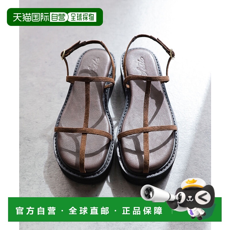 1h可退 日本直邮SESTO 女士轻便厚底T型带扣凉鞋 dns8101