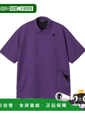 日潮跑腿DESCENTE迪桑特 [81] 半拉链短袖衬衫 PP00 M DO5SHS03U