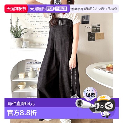 日本直邮Classical Elf 当季版型可双向穿着牛仔吊带裙 C04519EW0